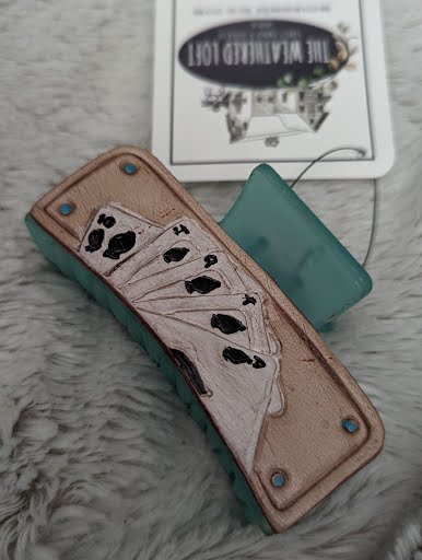 Hand of Spades Cards Hair Clip  **MADE IN USA**